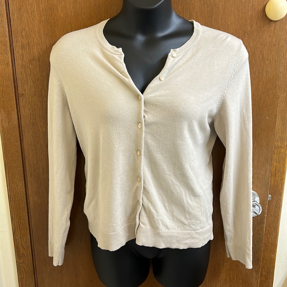Charter Club Cream Cardigan